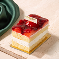 piece of strawberry cake