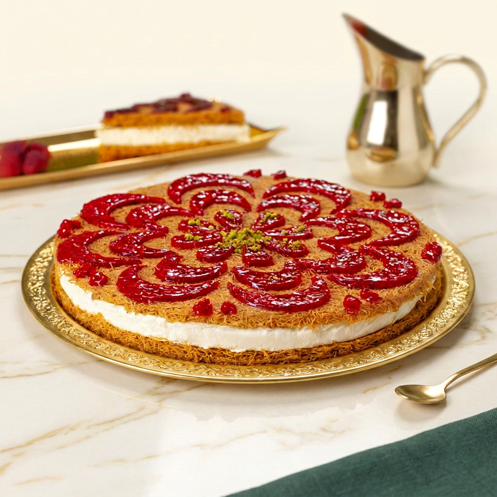 Cheese Kunafa With Red berries 1 KG