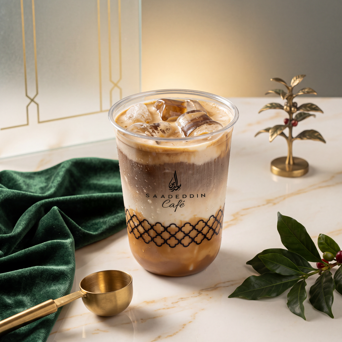Hazelnut ice latte (16oz)