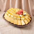   صحن دائري خشبي صغير 
