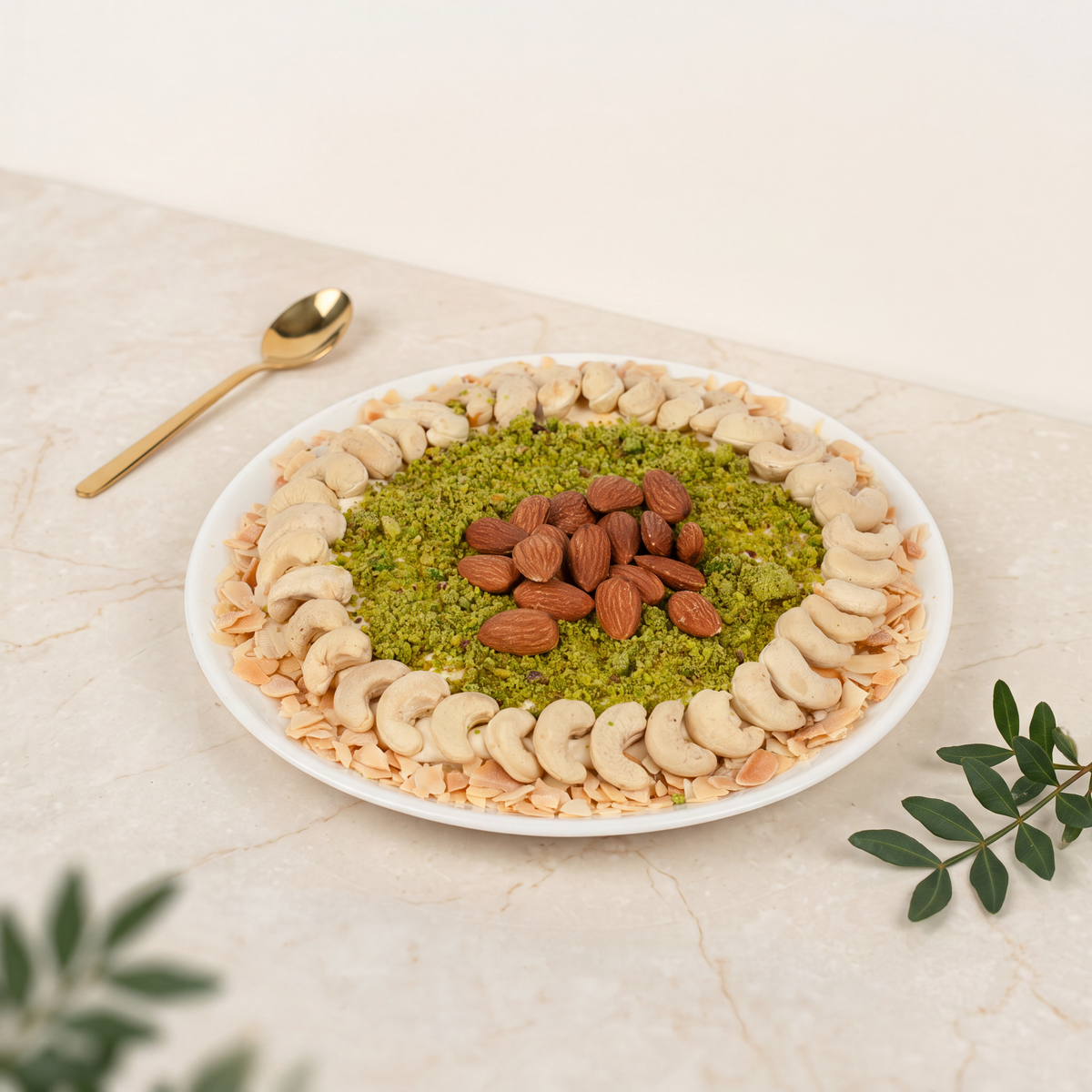 مدلوقة بالقشطة والمكسرات ١/٢ك